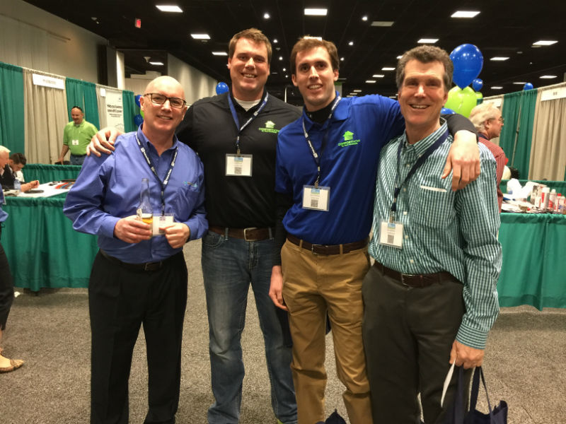 Ron Musser with RJ, Casey and Bob McAllister at the Peirce-Phelps Expo 2015